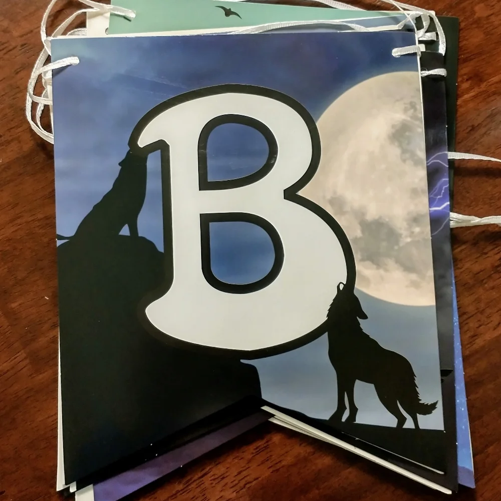 Happy Birthday Wolf Party Banner